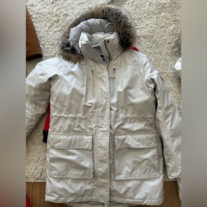 Lands End Women's Fur-Trimmed Hooded parka Expedition waterproof, down Parka